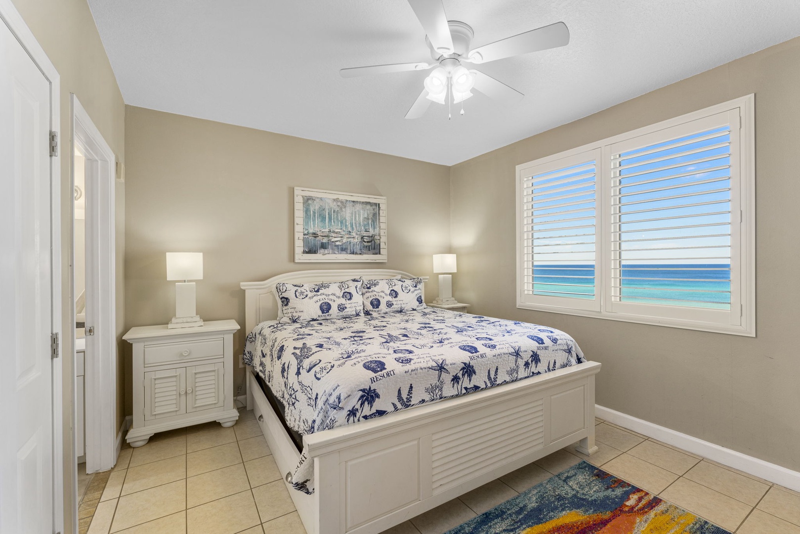 Master bedroom with king bed
