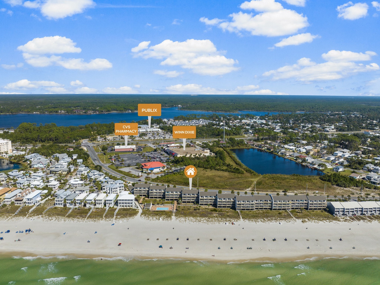 Beach aerial view