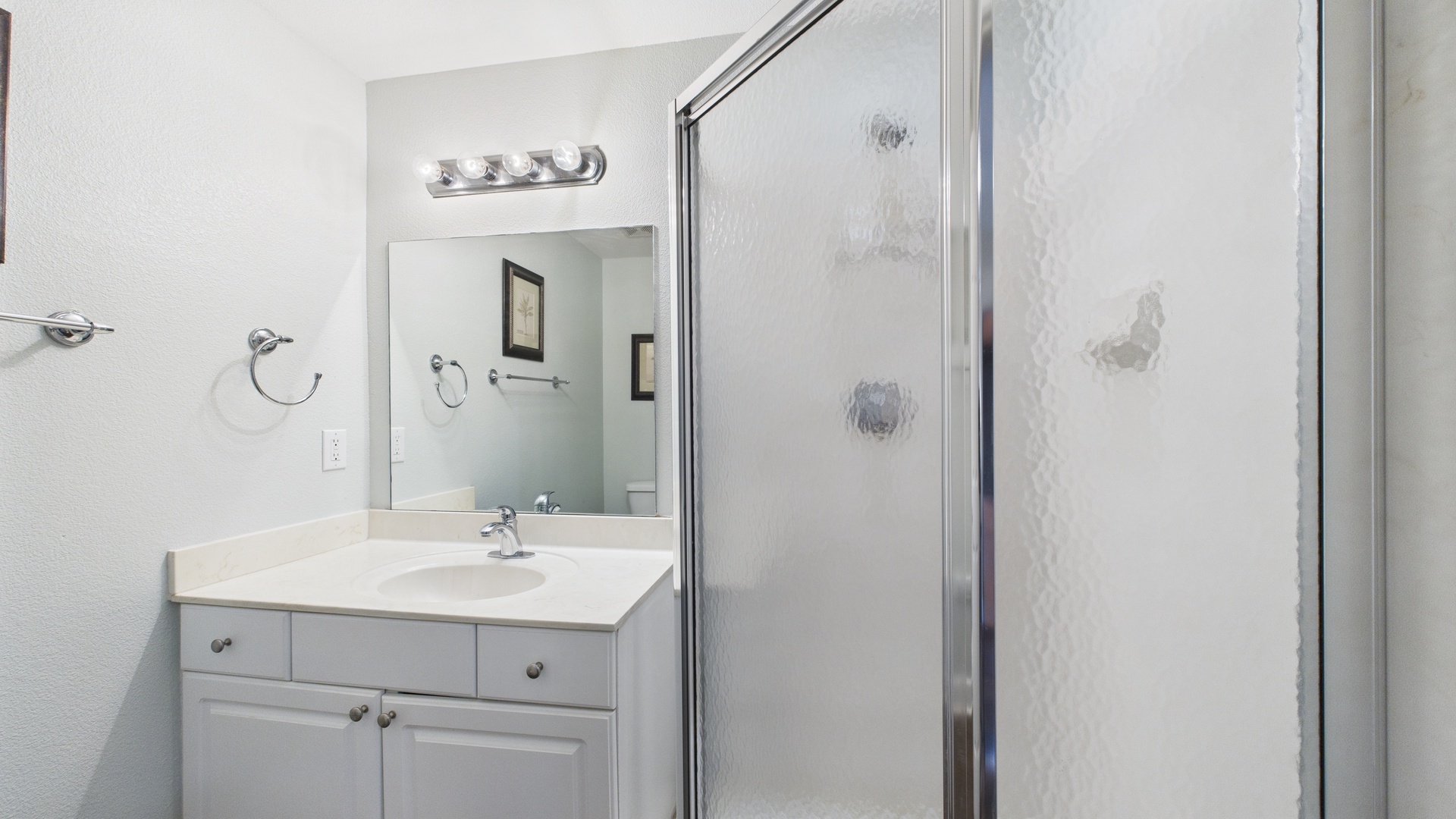 Full bathroom with walk in shower