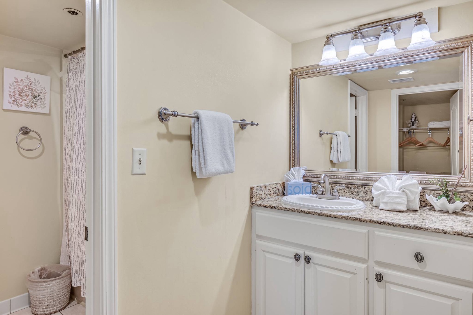Primary bathroom with walk in shower