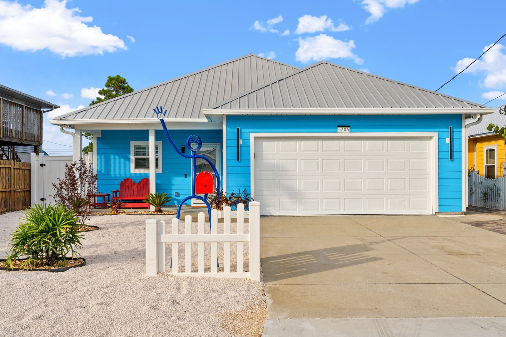 Front entrance and driveway