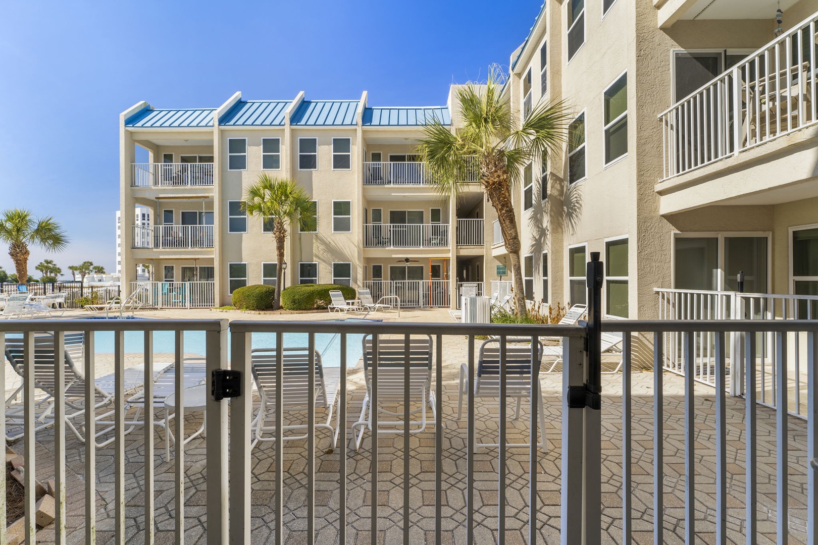 Patio pool access