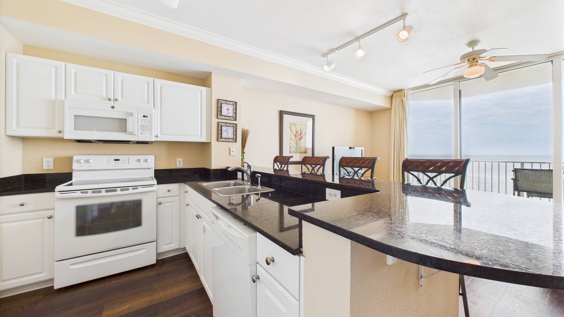 Full kitchen with all the cooking essentials