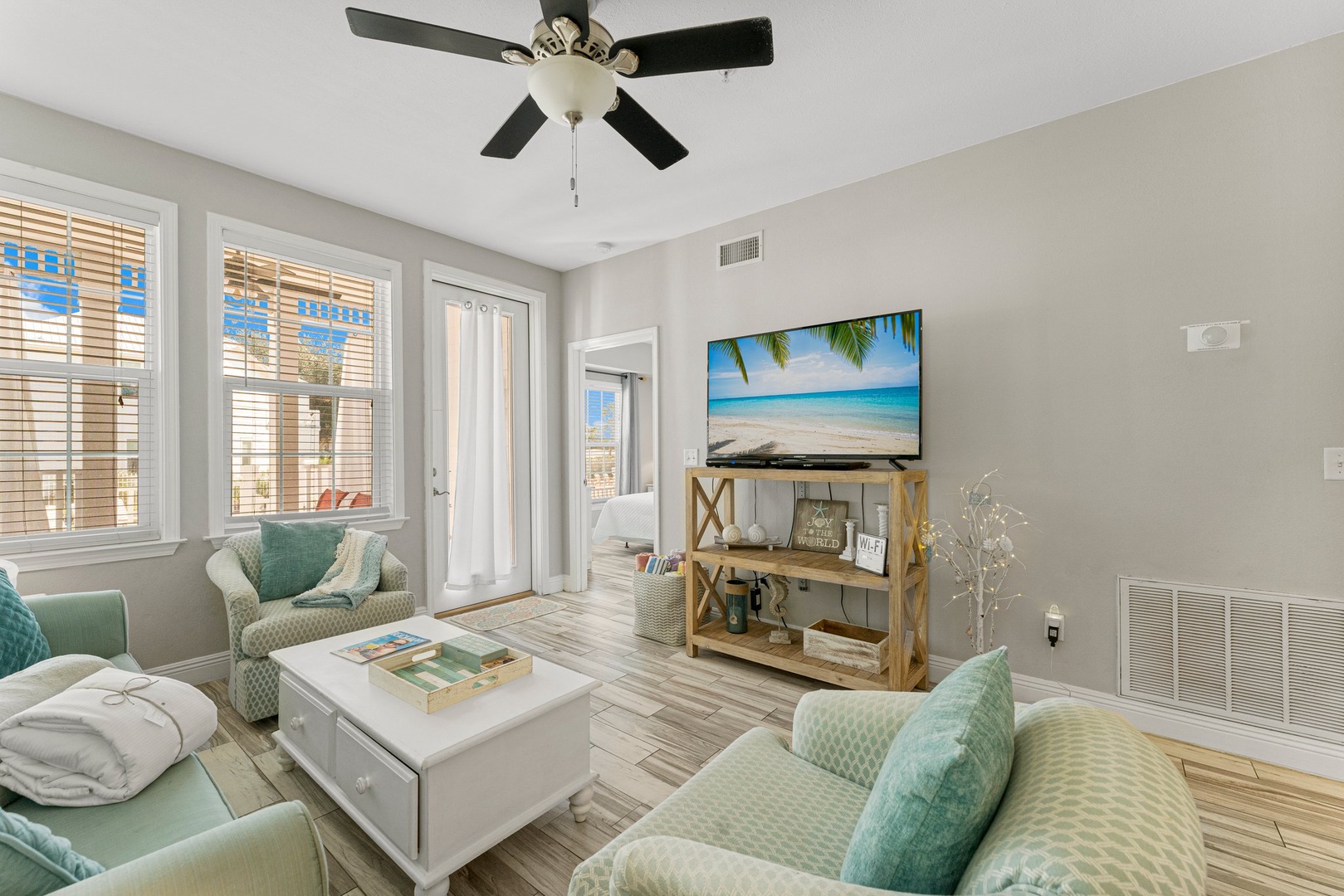 Living room with sleeper sofa