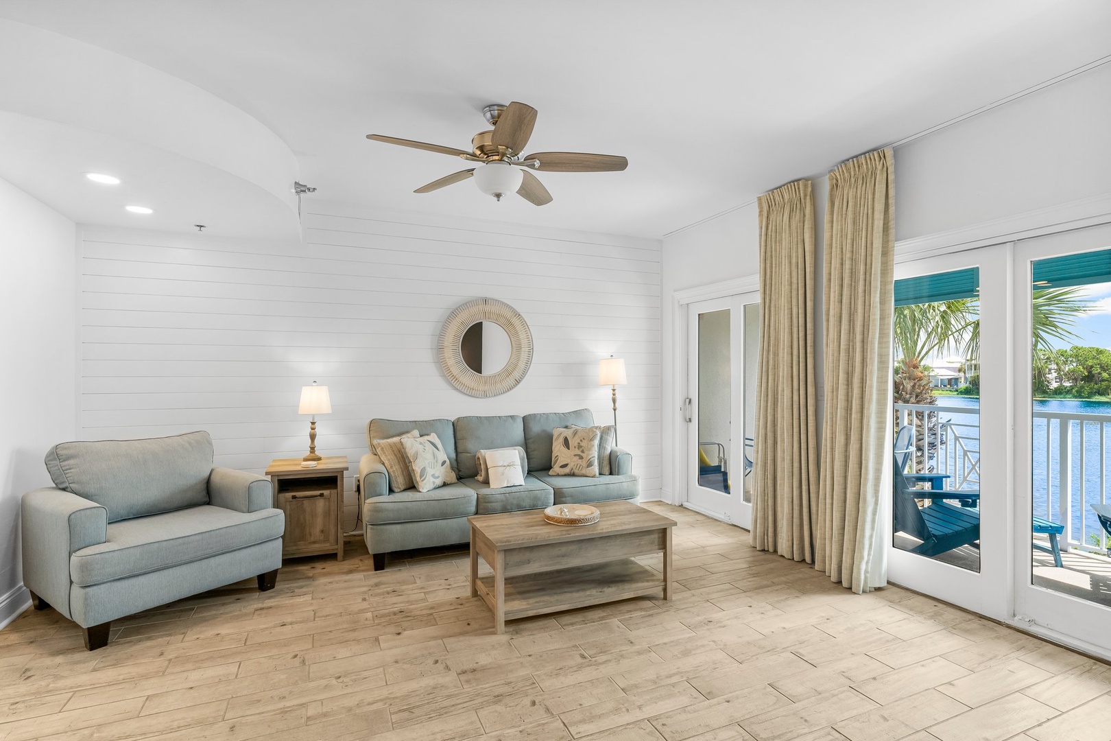 Living room with sleeper sofa