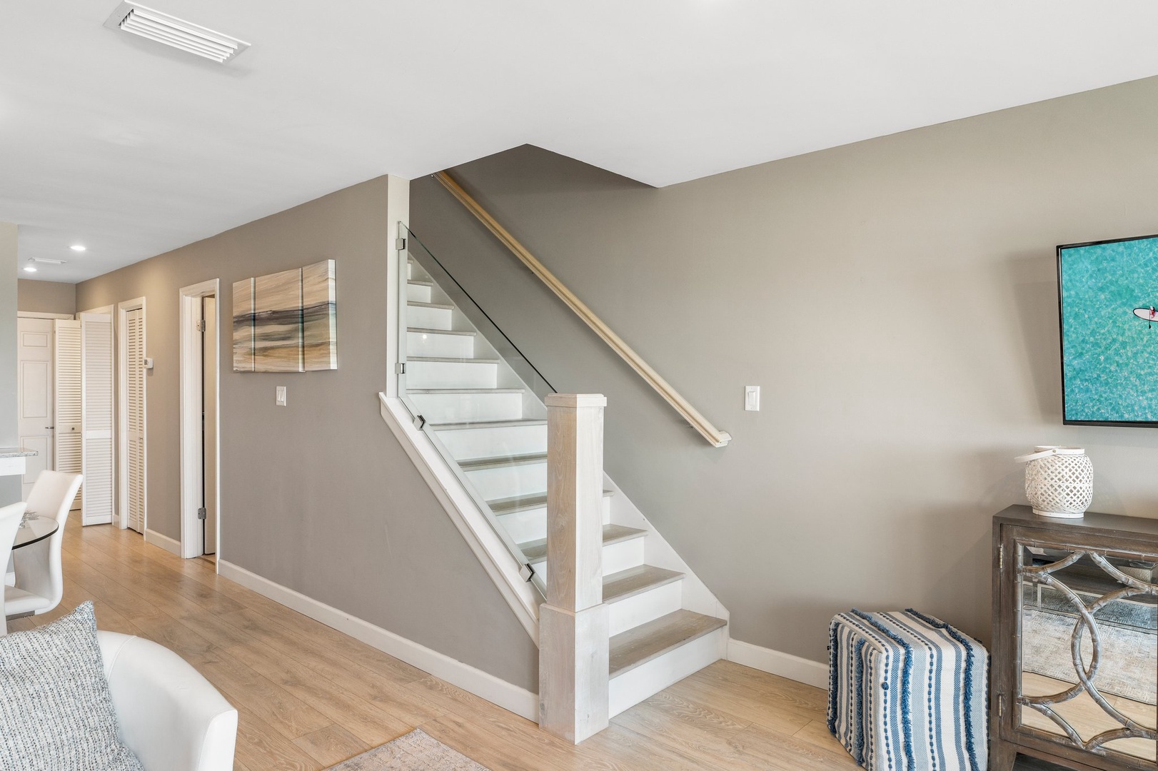 Stairs to upper level