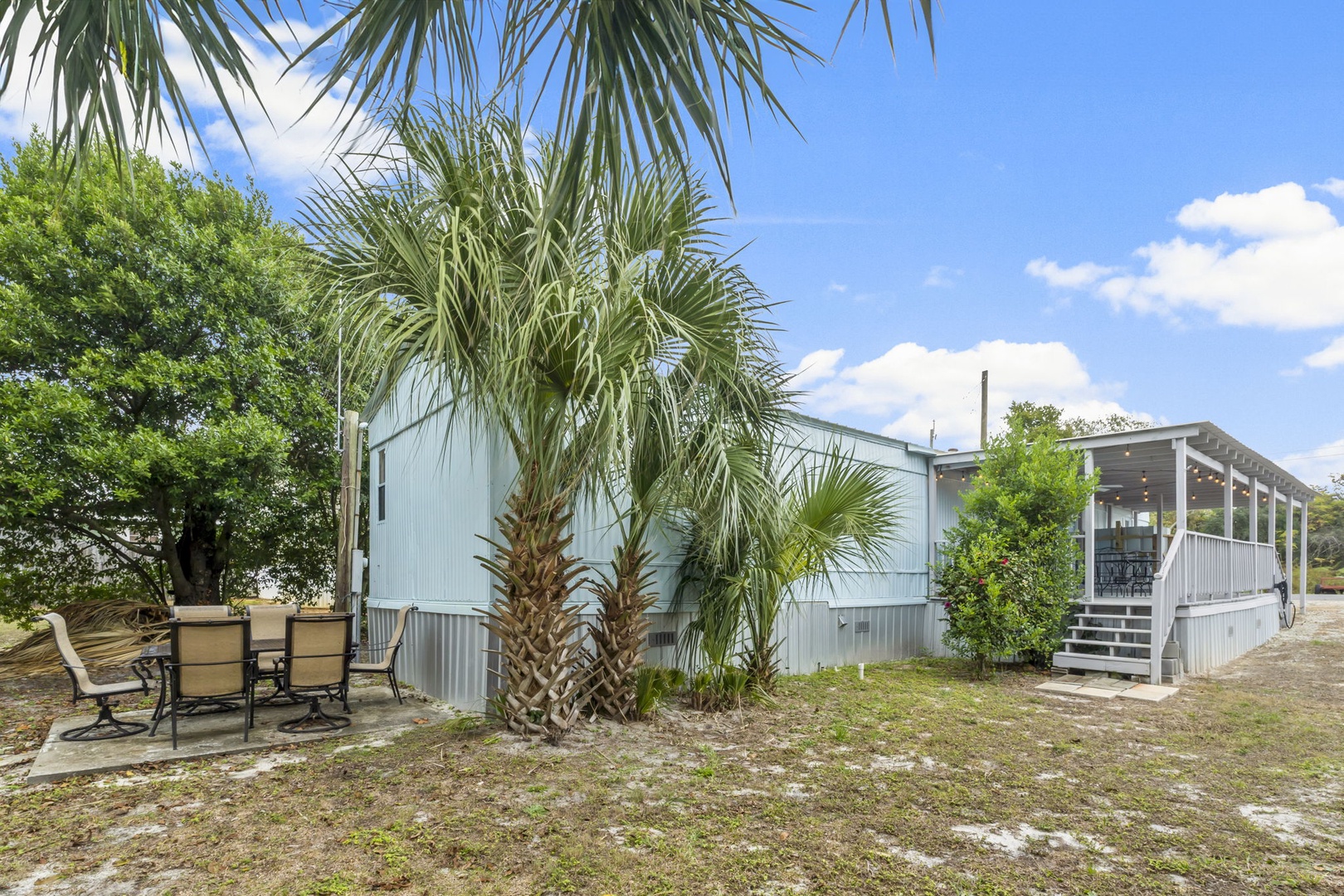 Backyard area