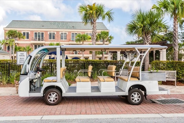 Tram that takes you direct to the beach