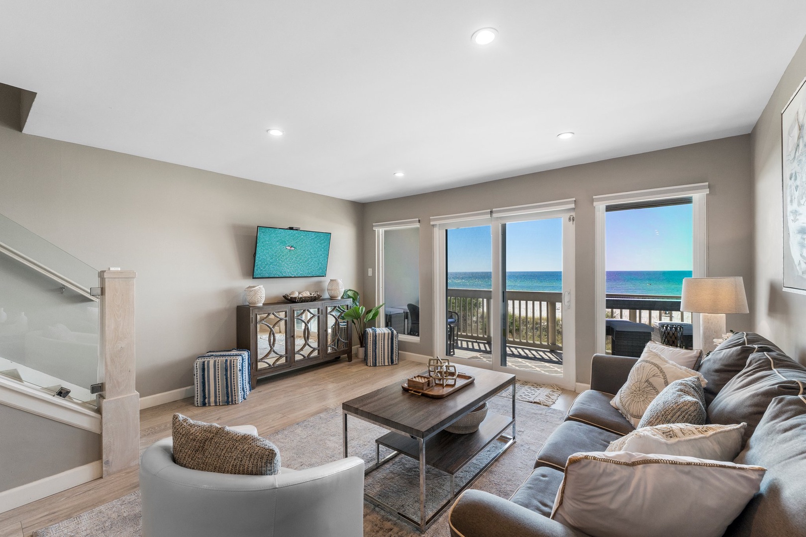 Living room with sleeper sofa
