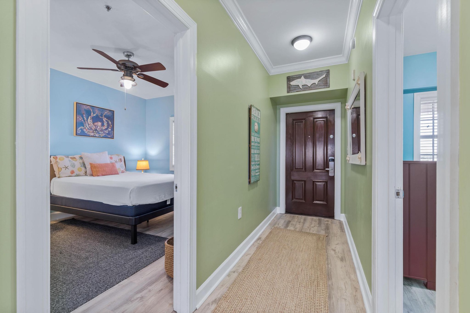 Entry way to the unit