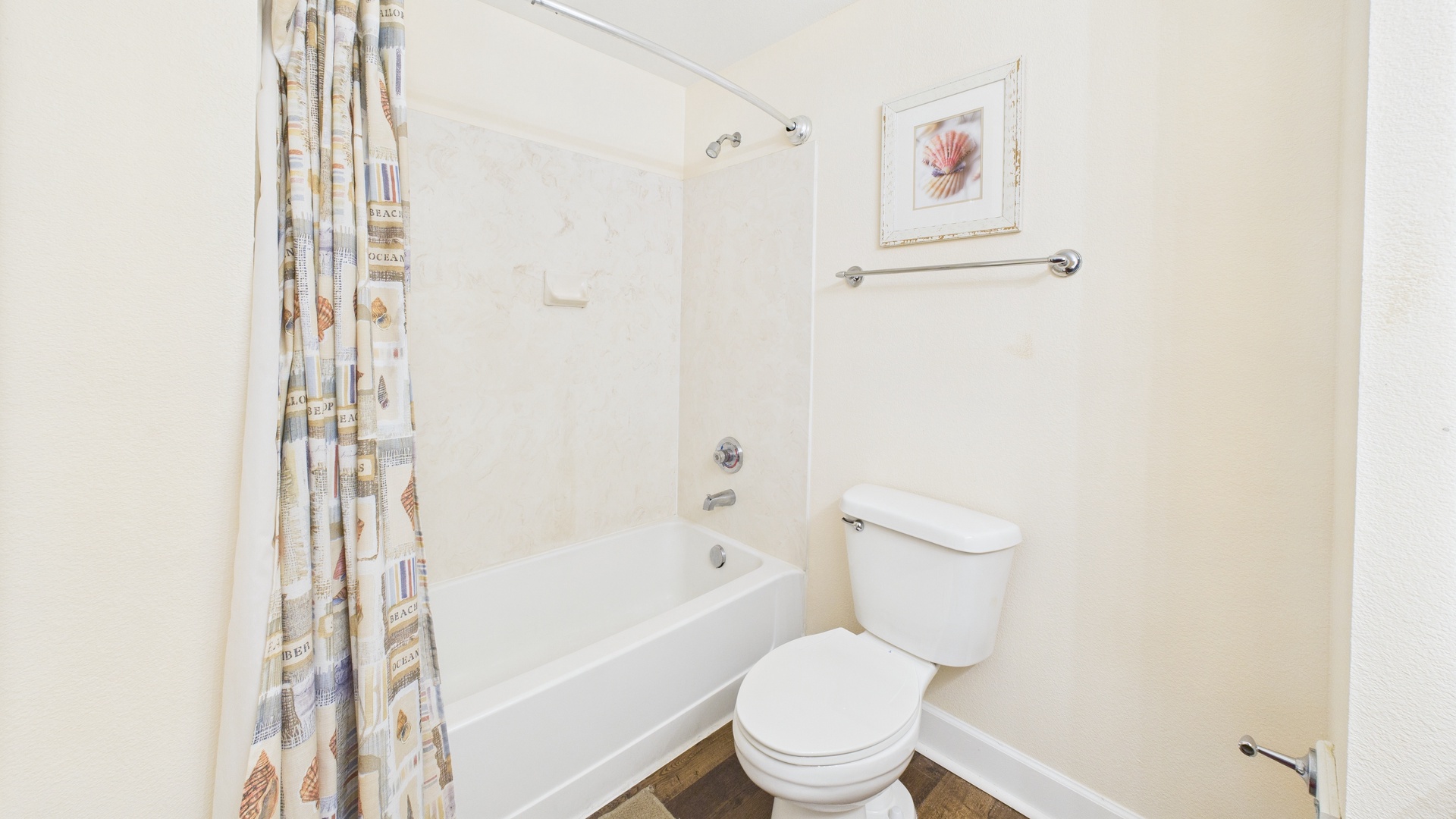 Master bathroom with shower and tub combo