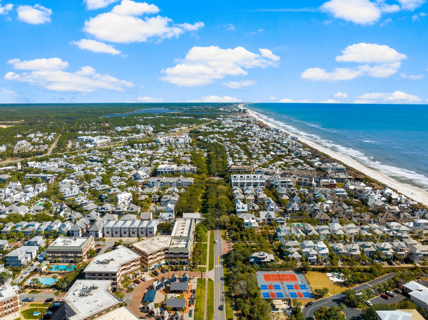 Complex aerial view