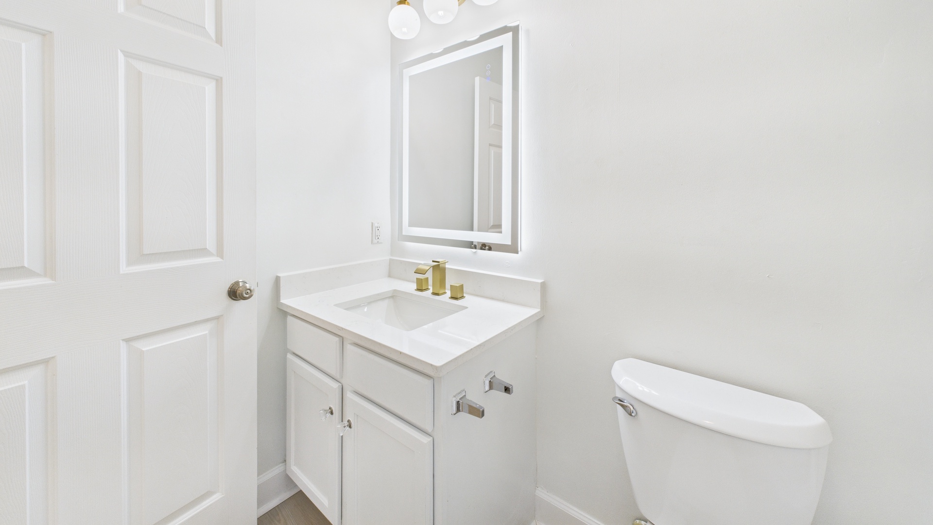 Full bathroom with shower and tub combo
