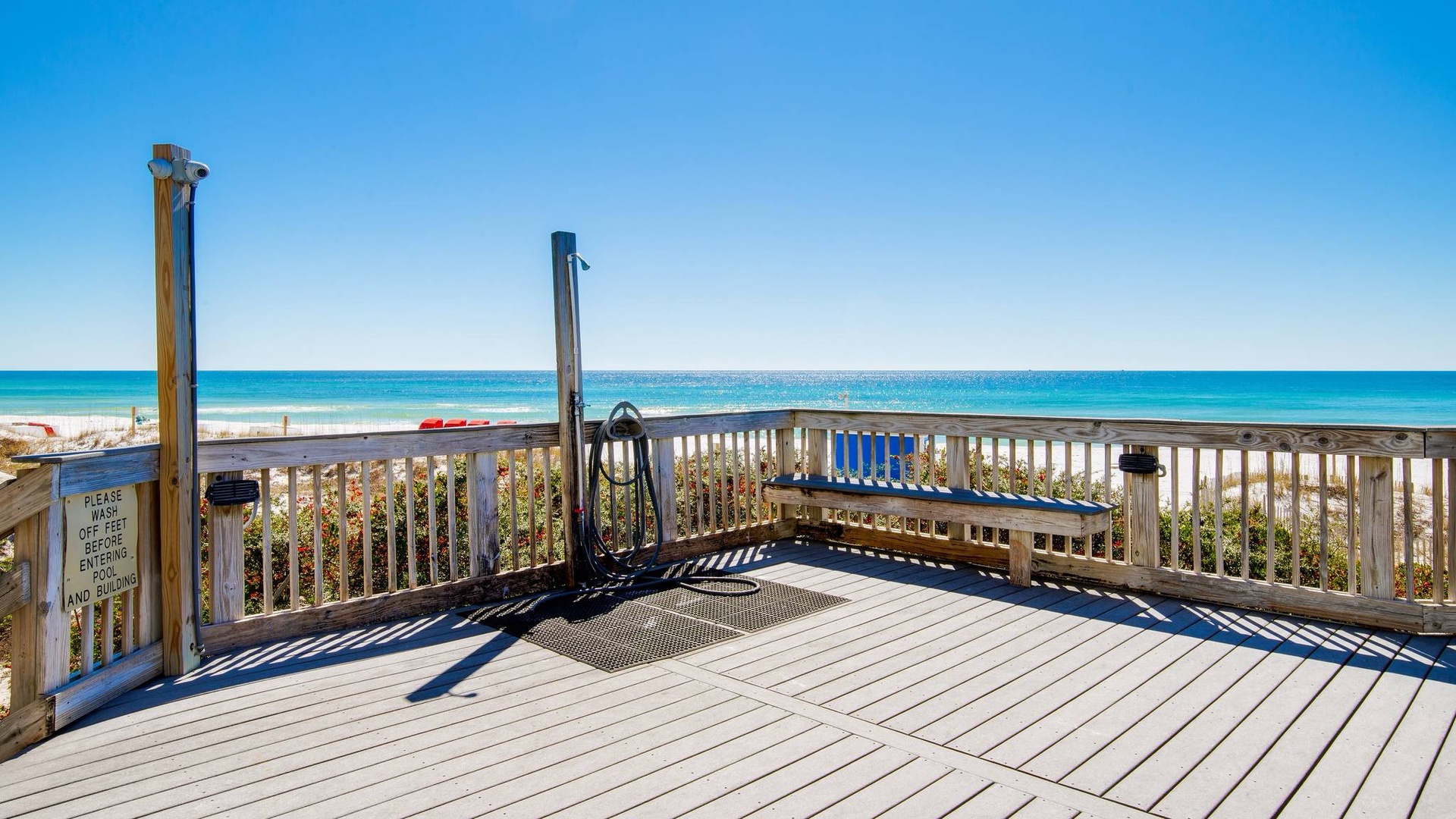 Outdoor beach shower