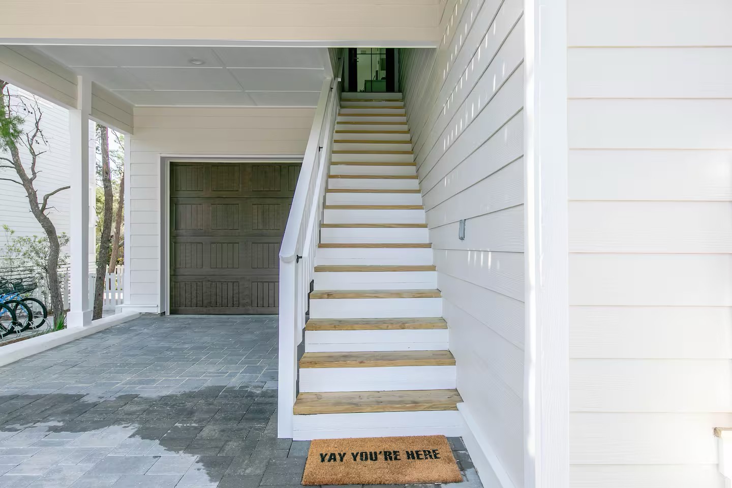 Entrance to carriage house
