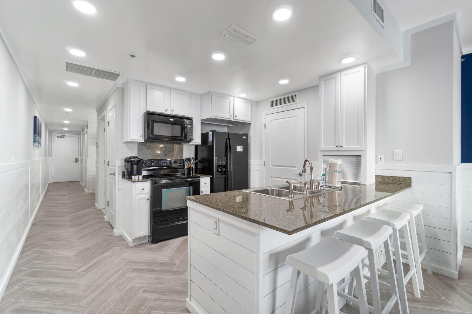 Kitchen island with seating