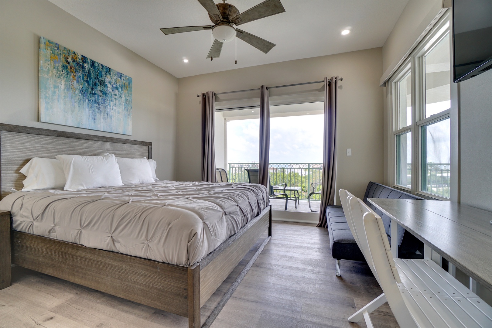 King side bed