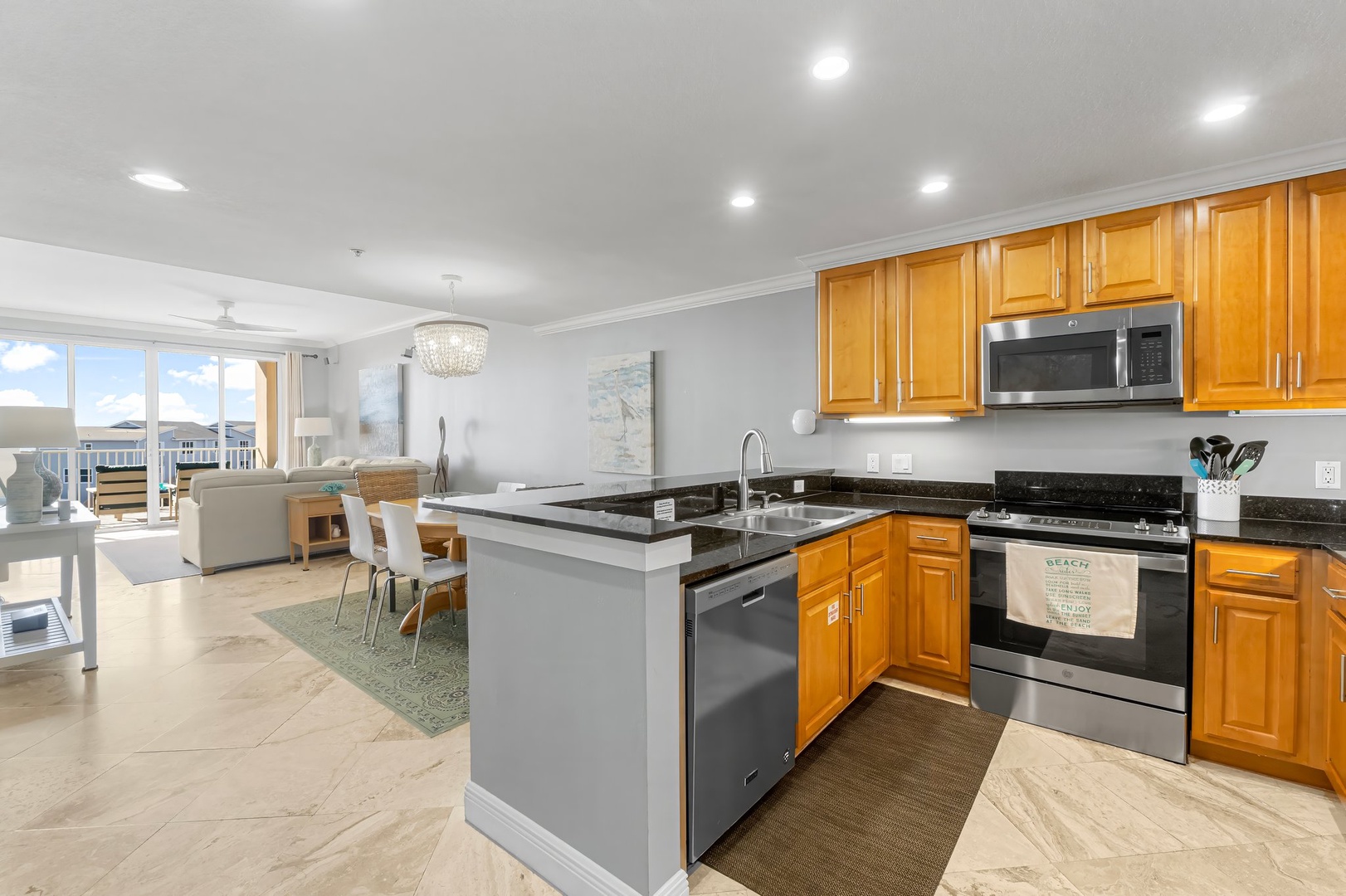 Full kitchen with all the cooking essentials