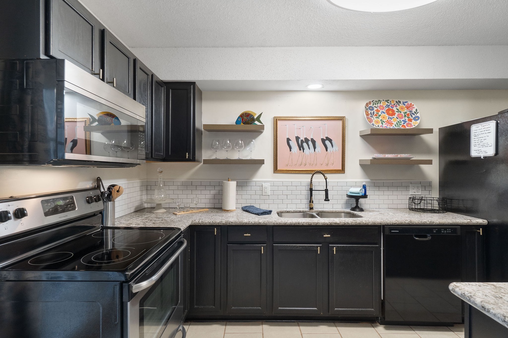 Full kitchen with all the cooking essentials