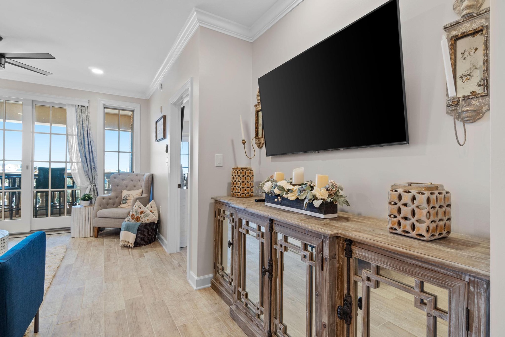 Large flat screen tv