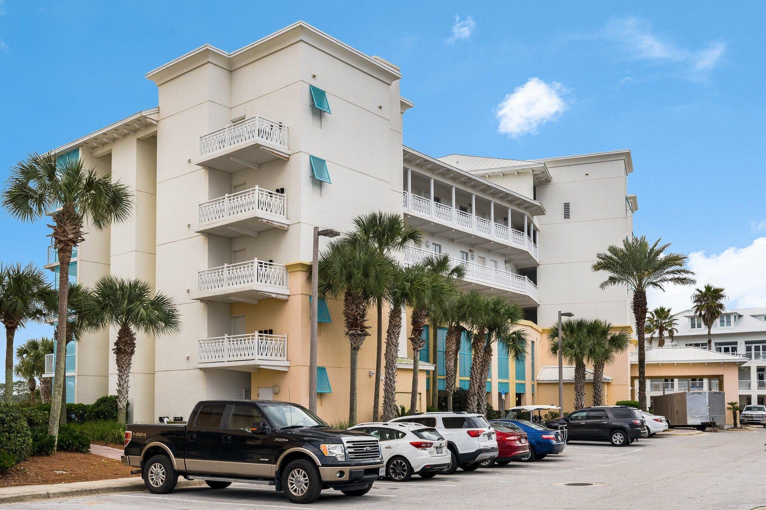 Street view of Carillon Beach Resort