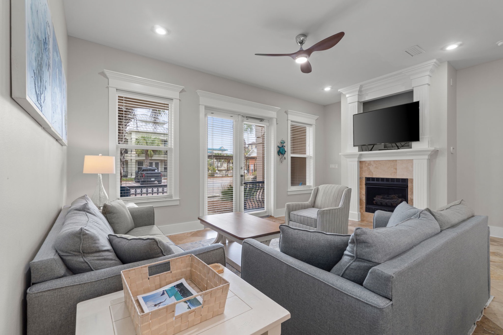 LIving room on the first floor