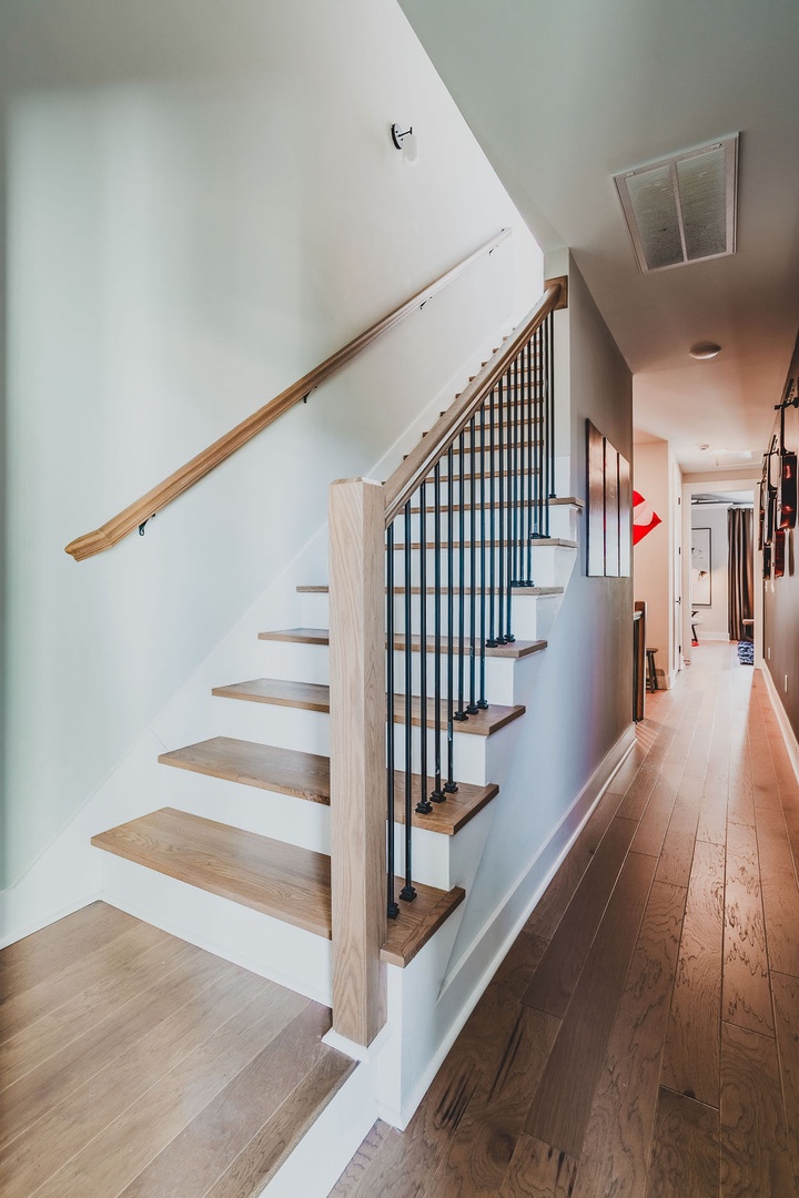 Stairs to private rooftop deck