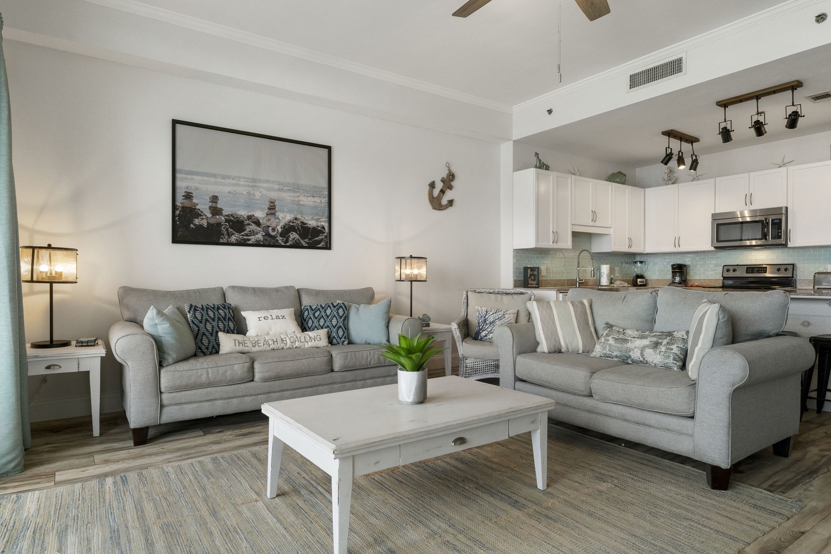 Living room with sleeper sofa