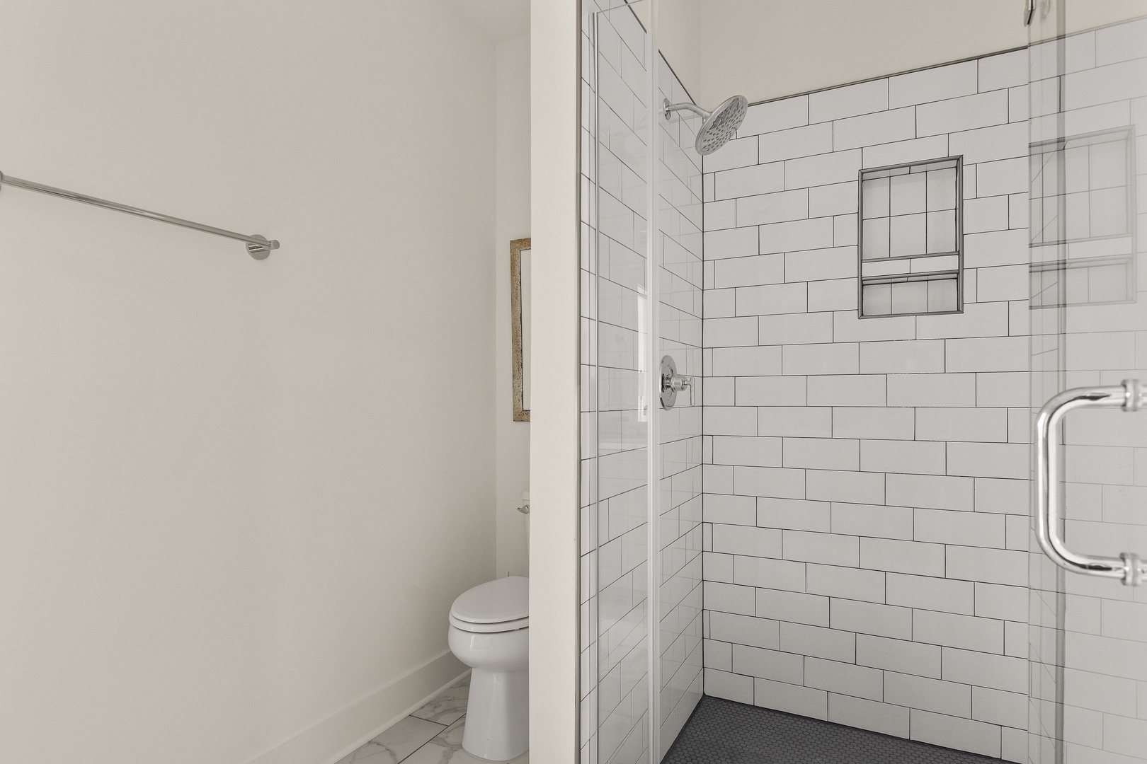 Primary Bedroom Bathroom with shower only