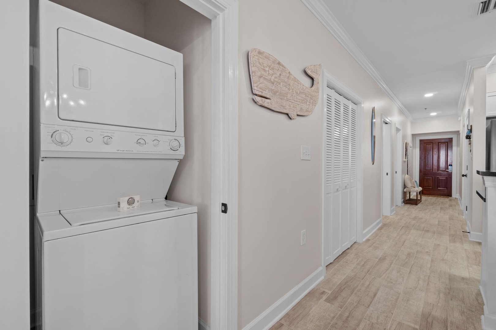 Washer and dryer in unit