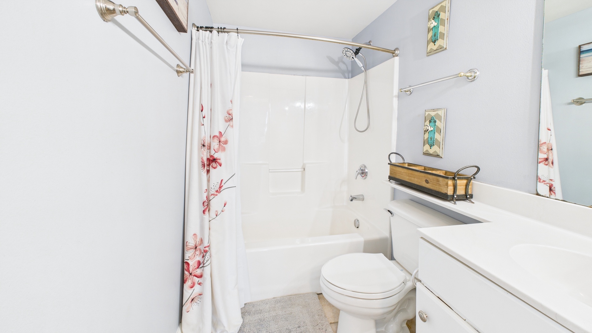 Master bathroom with shower and tub comb