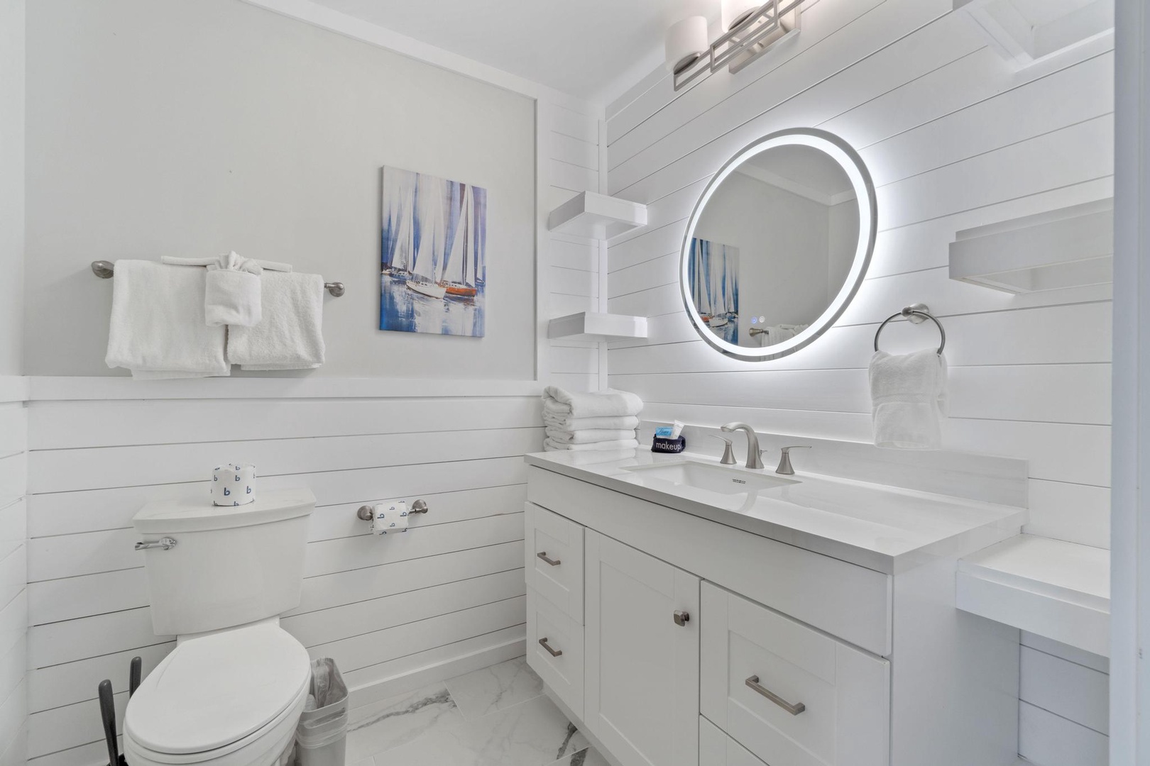 Half bathroom in living area