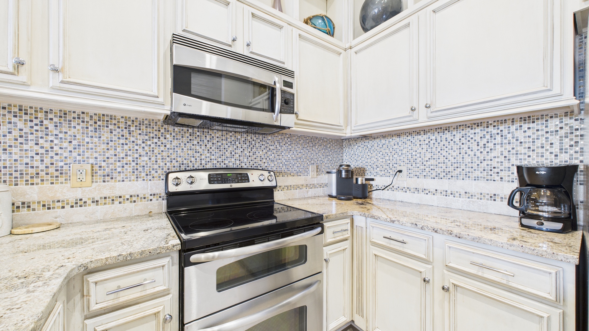 Coffee maker in kitchen