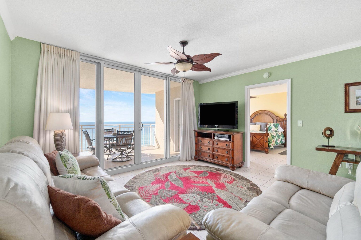 Living room with sleeper sofa