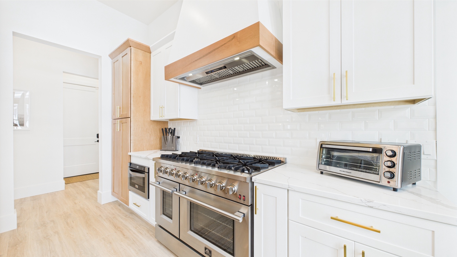 Full kitchen with all the cooking essentials