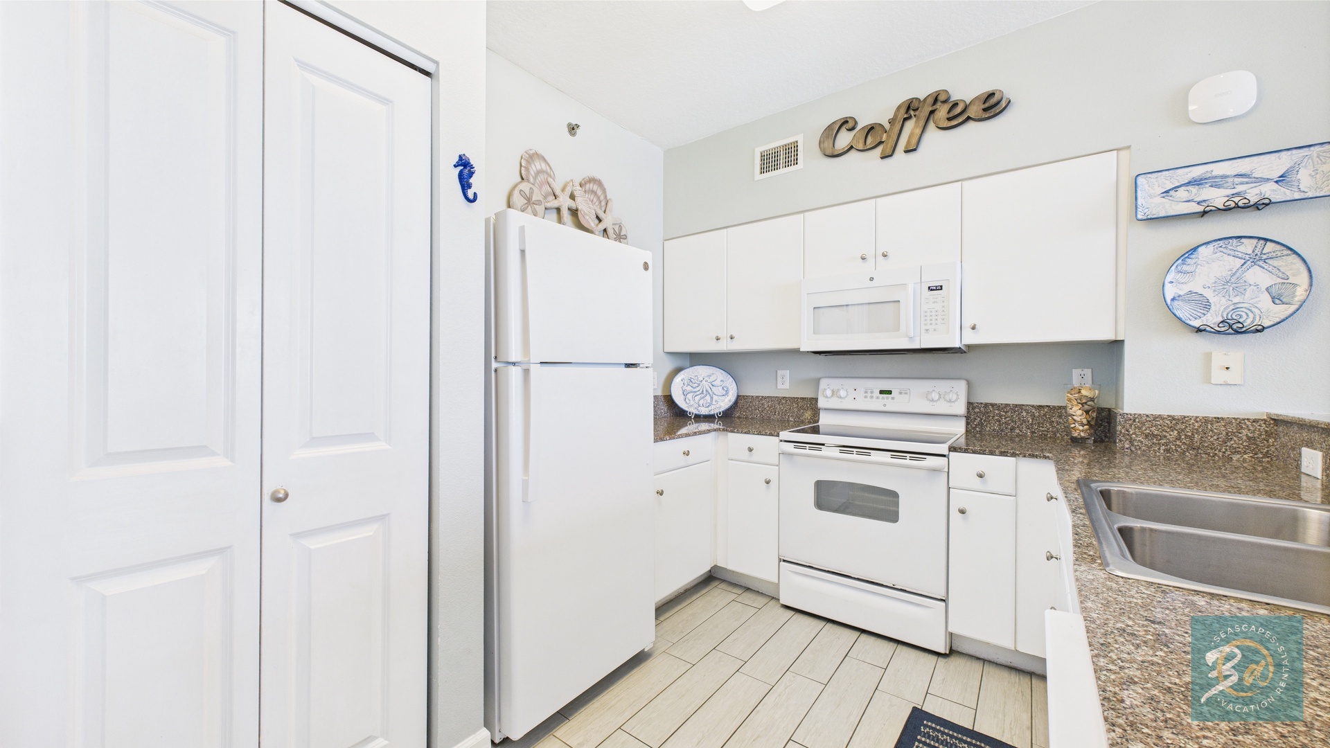Full kitchen with all the cooking essentials