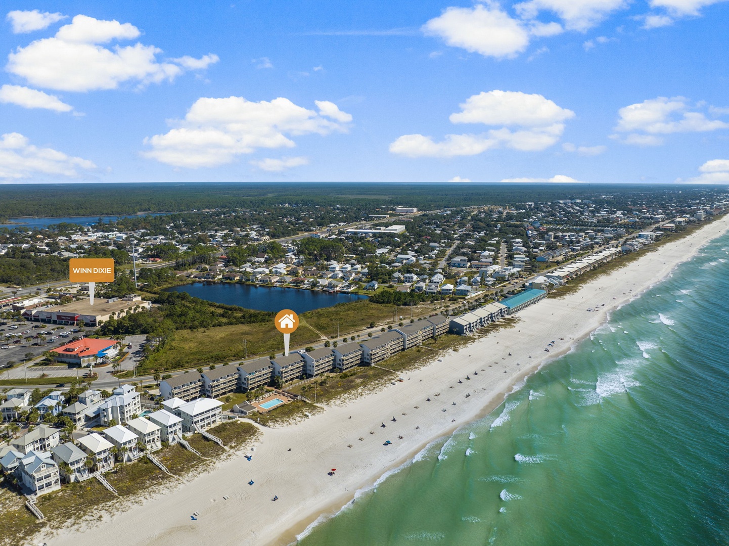 Beach aerial view