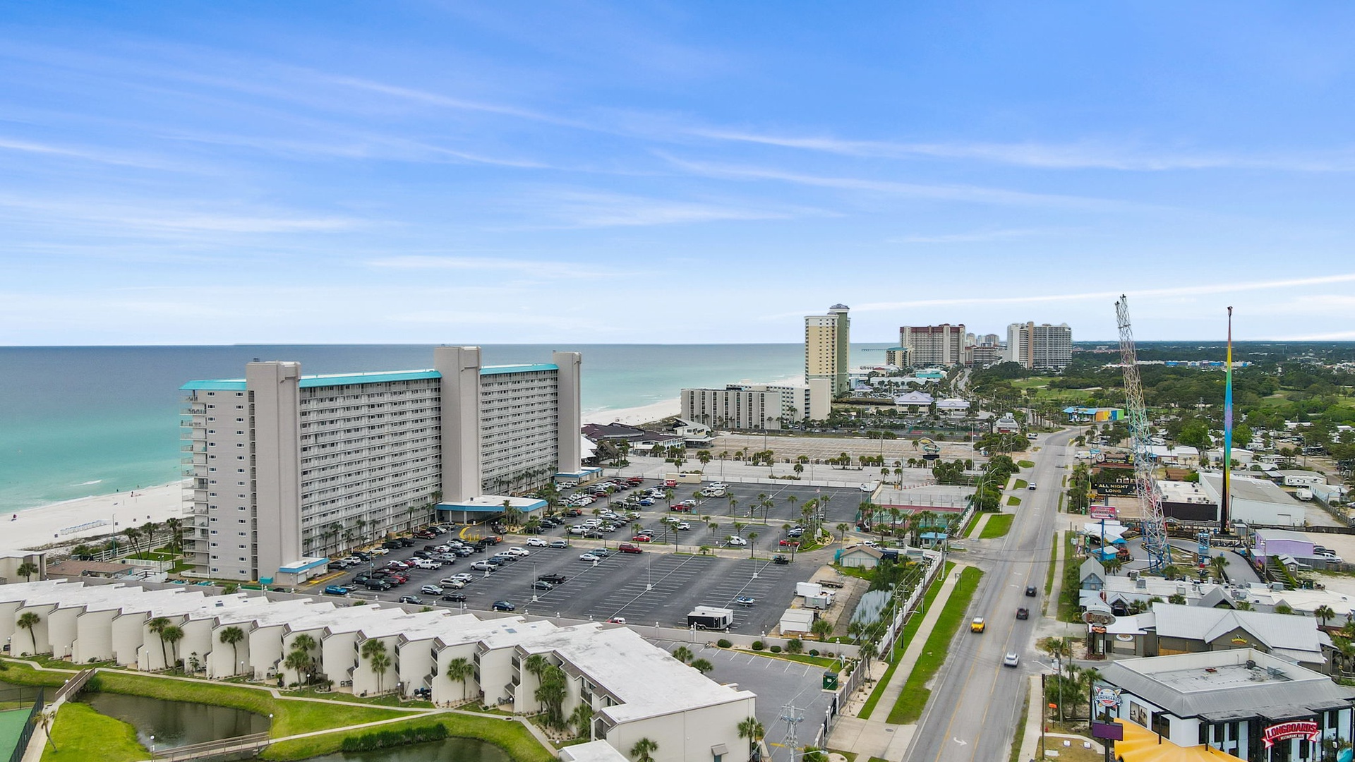 Aerial of the resort
