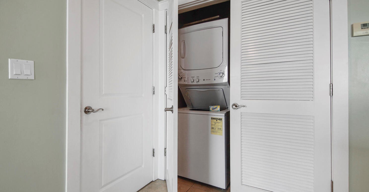 Washer and dryer in unit