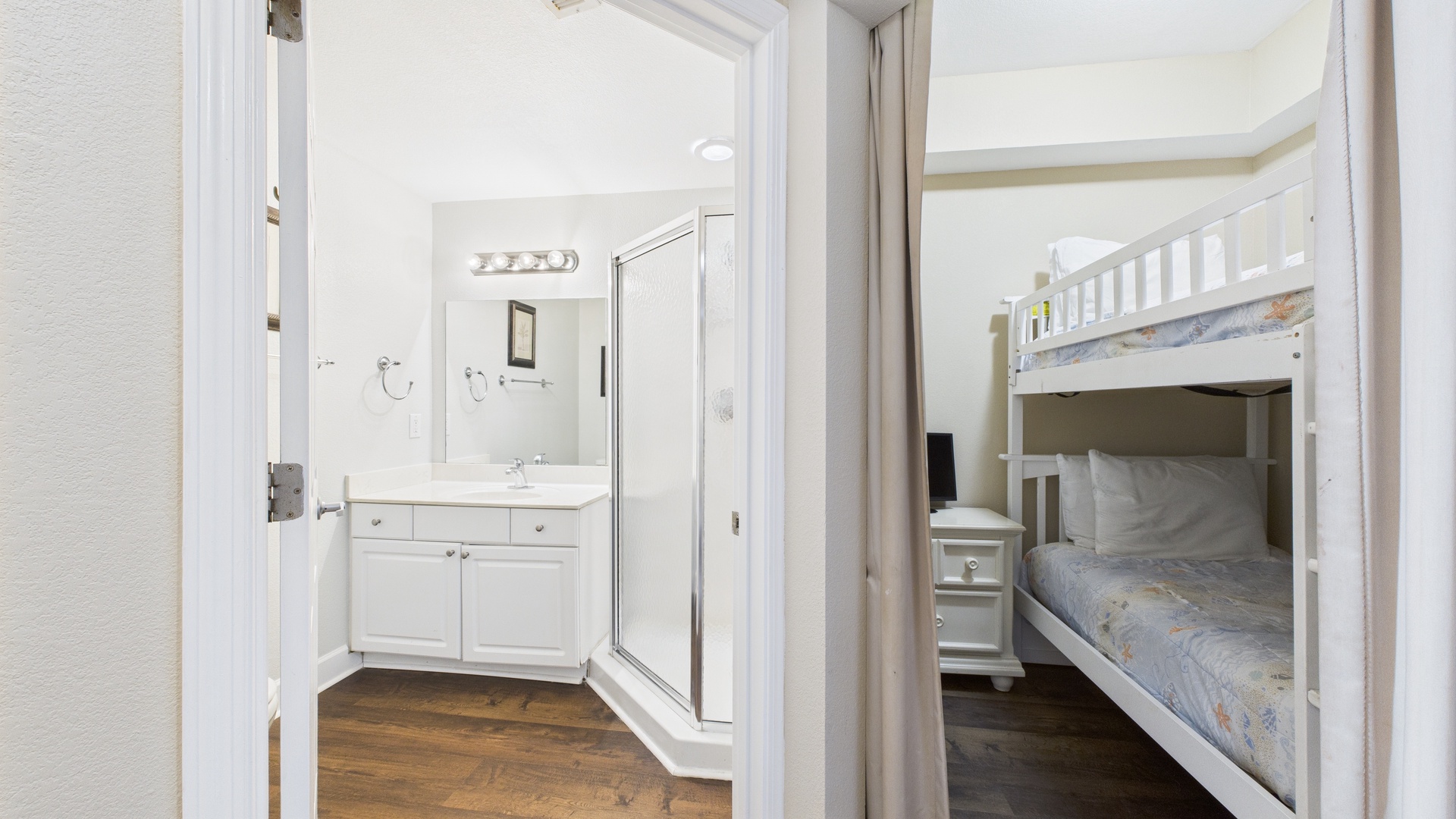 Full bathroom with walk in shower