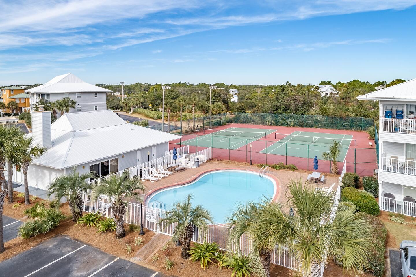 Short walk to community pool and tennis courts