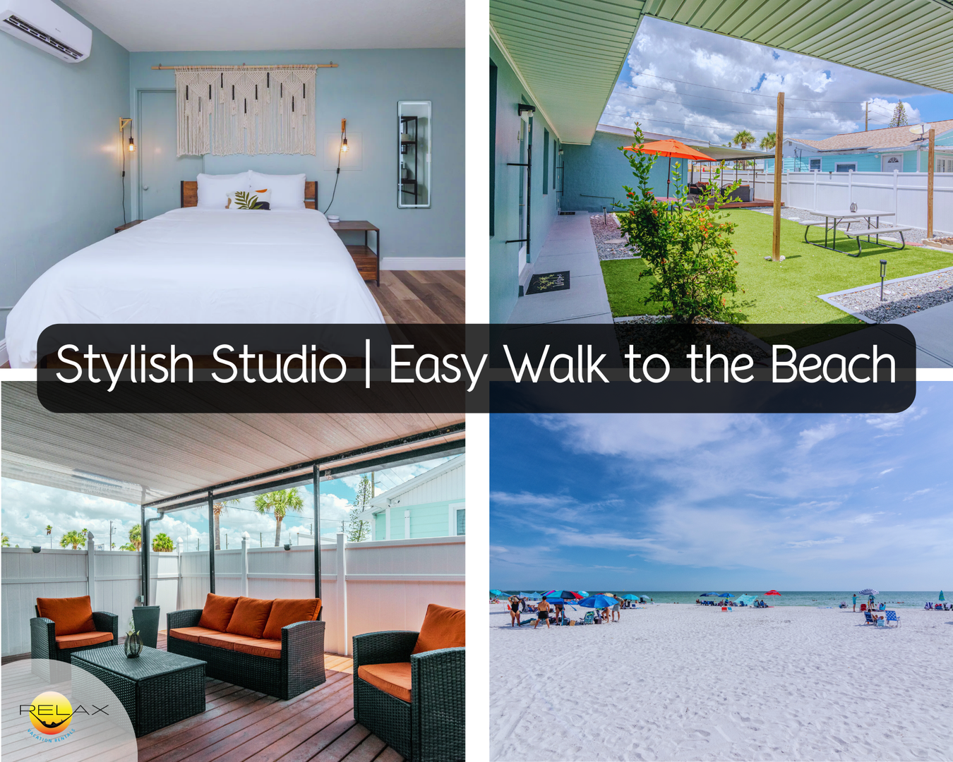 Stylish Studio | Easy Walk to the Beach (Unit 5)