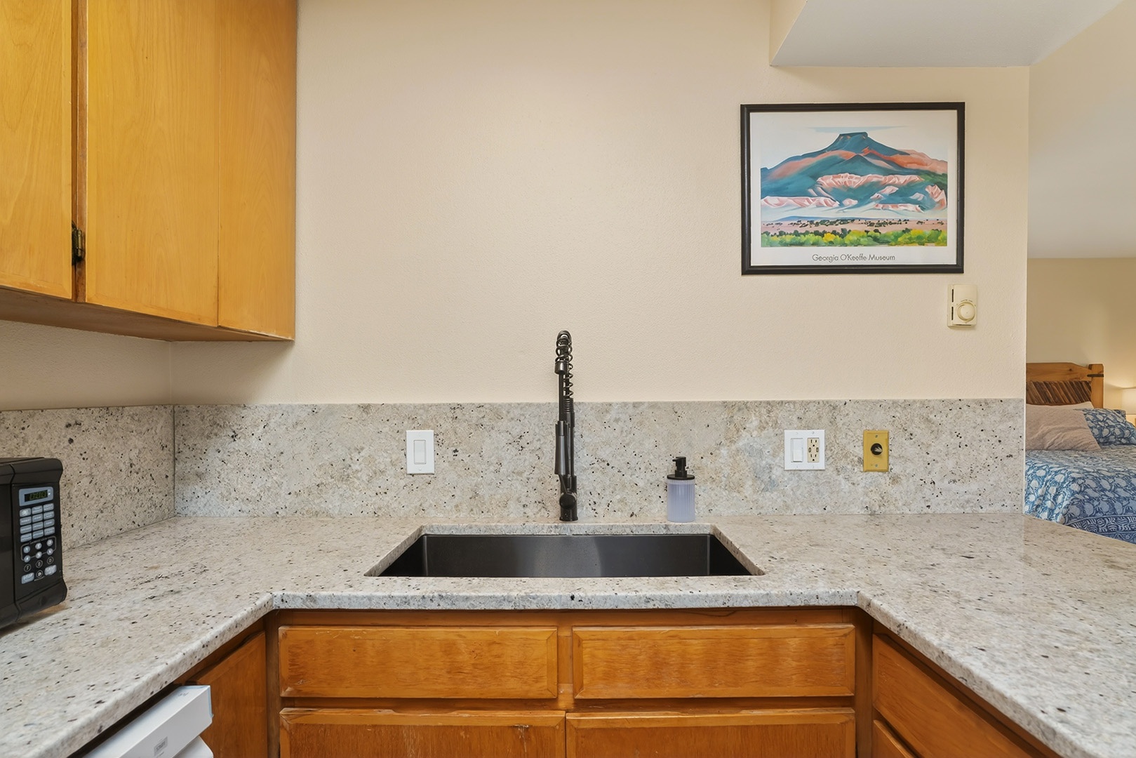Kitchen sink with new fixture