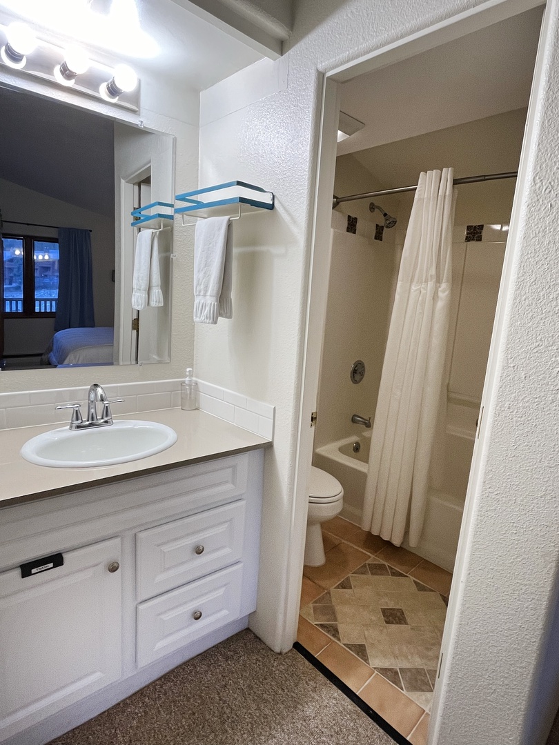 King bedroom bath and vanity