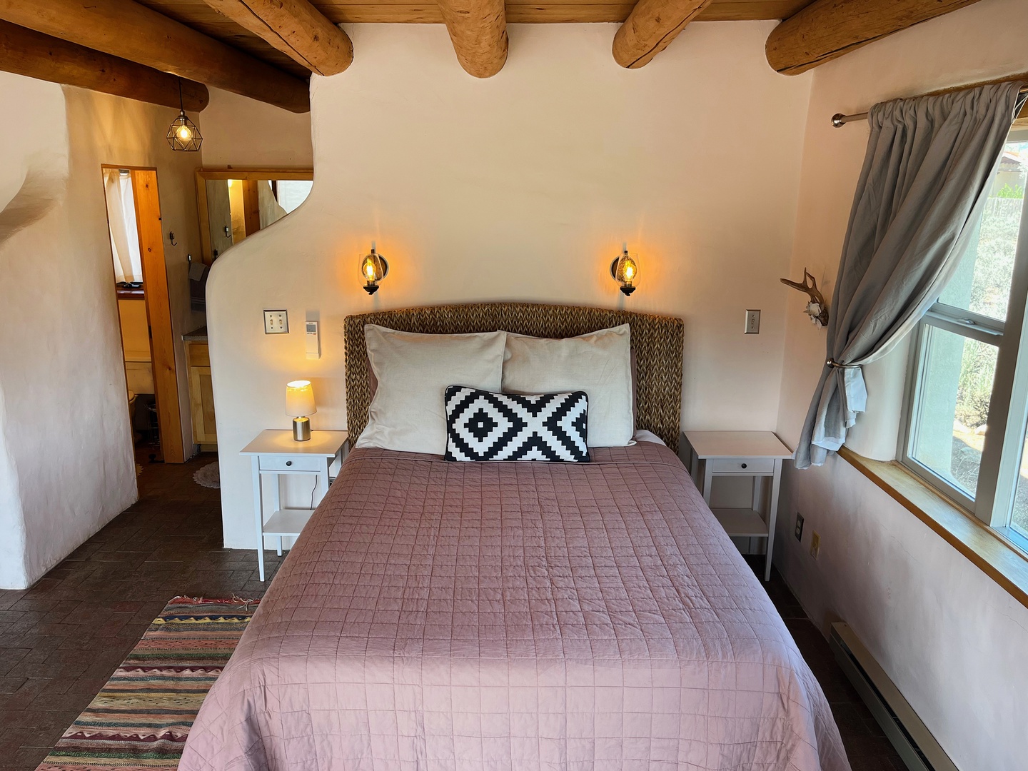 Comfortable queen bed
