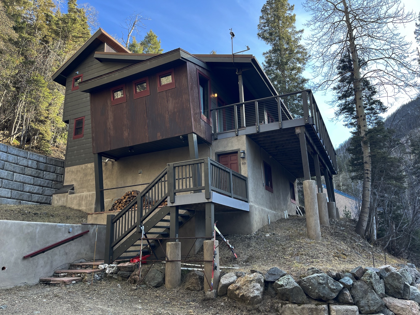 Exterior with stairs to entry