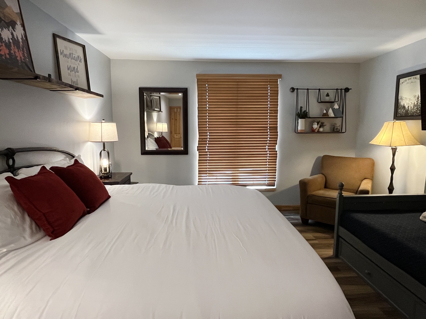 Enjoy a private comfortable king suite!