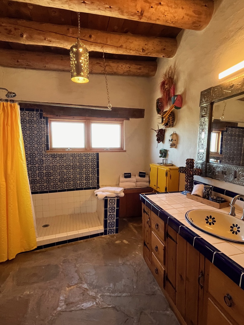 The hall bathroom