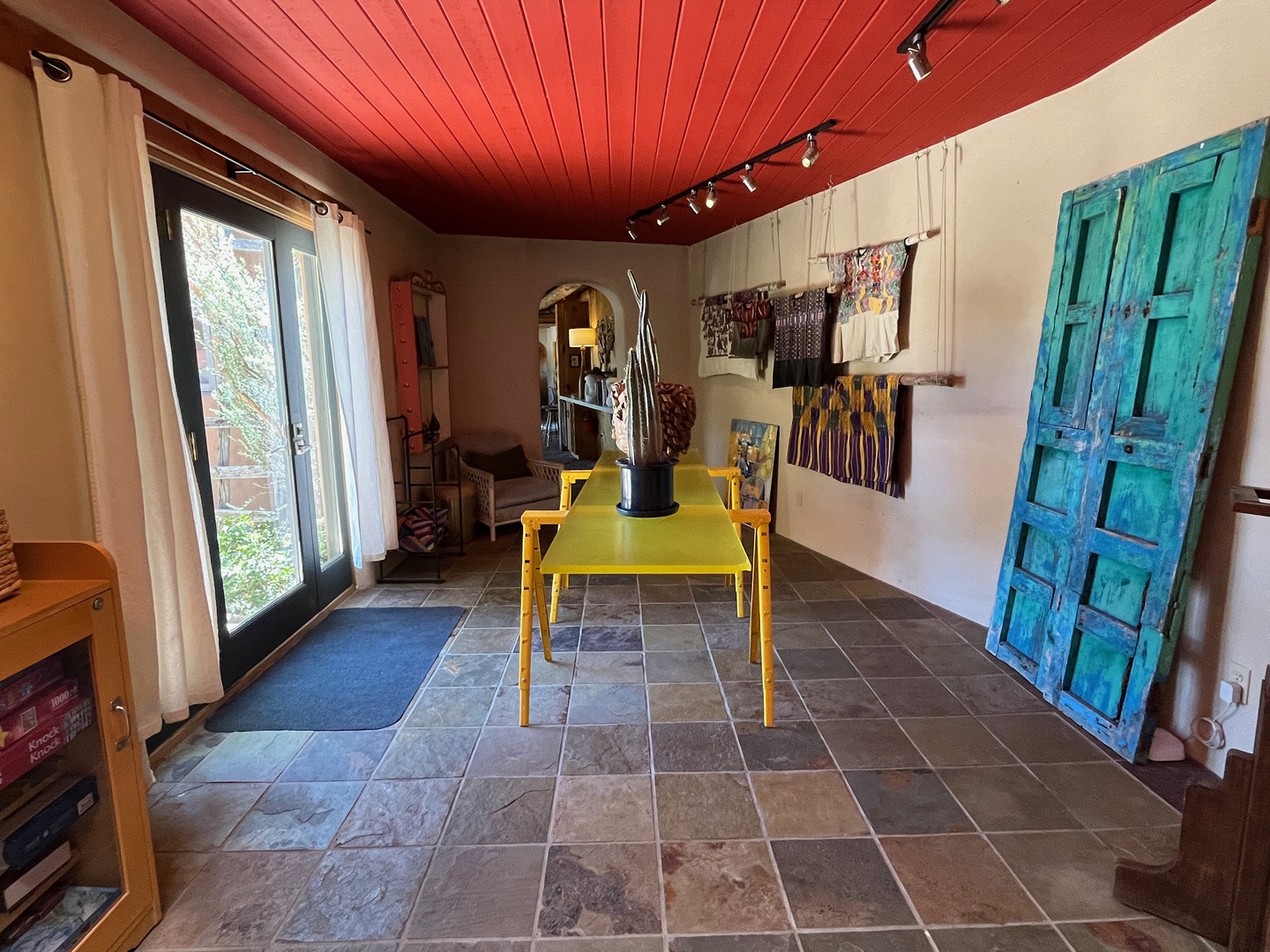 Entry area that feels like an art gallery
