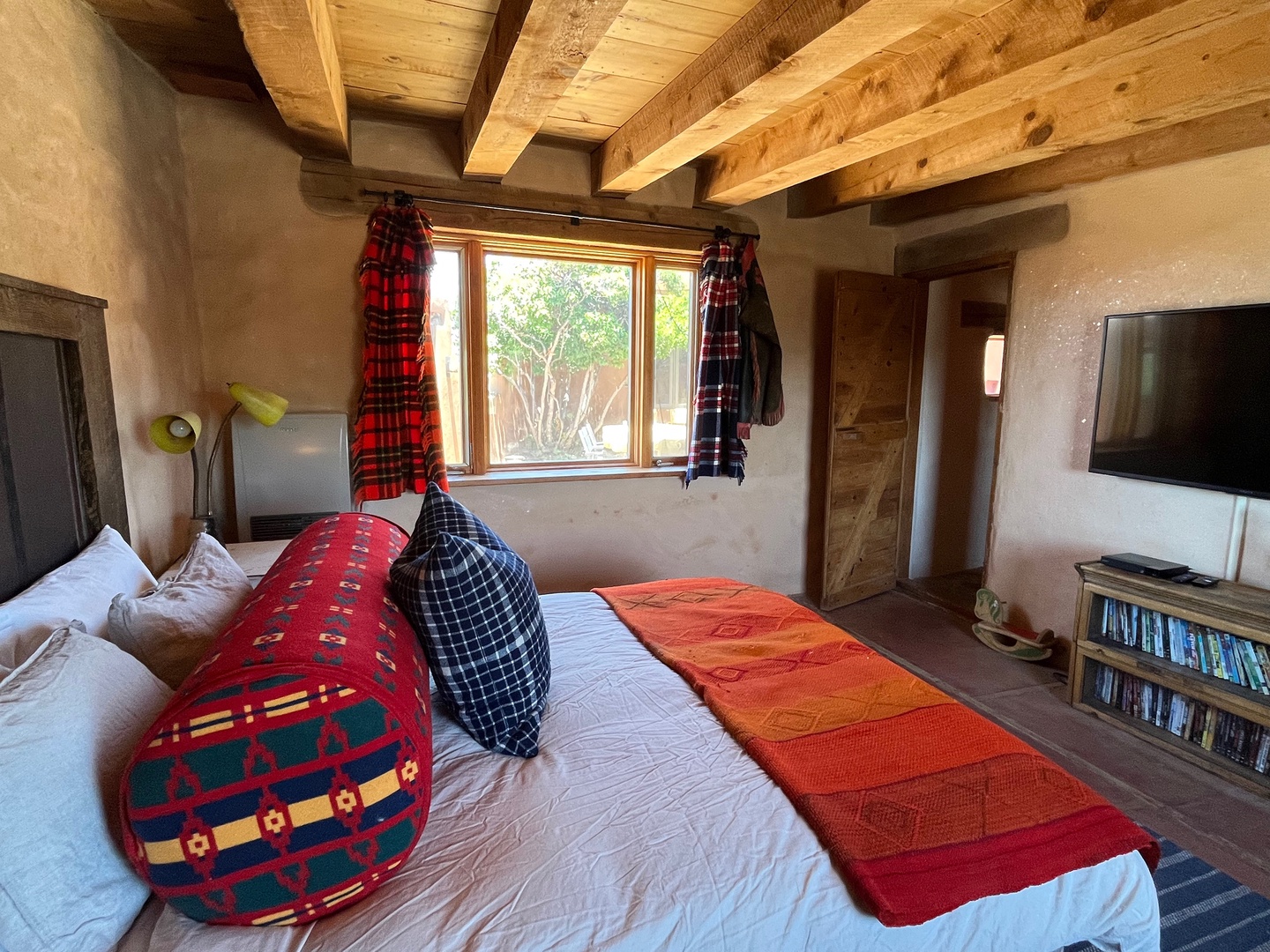 Beautiful and comfortable bed in the queen bedroom